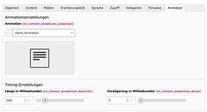 Backend view