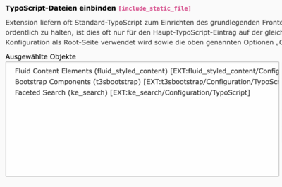 Statische Tempalates einschließen Statische Tempalates einschließen