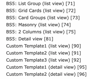 Template Layouts Template Layouts