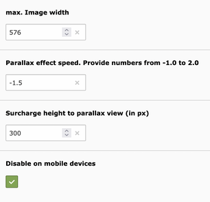Jarallax Settings Jarallax Settings