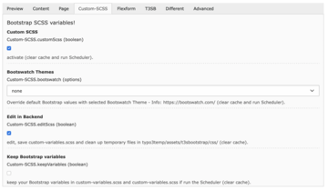 Custom SCSS