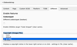 Extension Configuration Extension Configuration