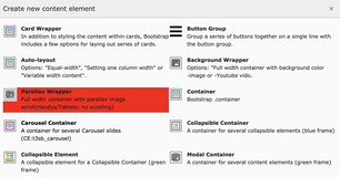 Content element Content element